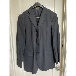 Brooks Brothers 346 Mens 42L Solid Black 2 Piece